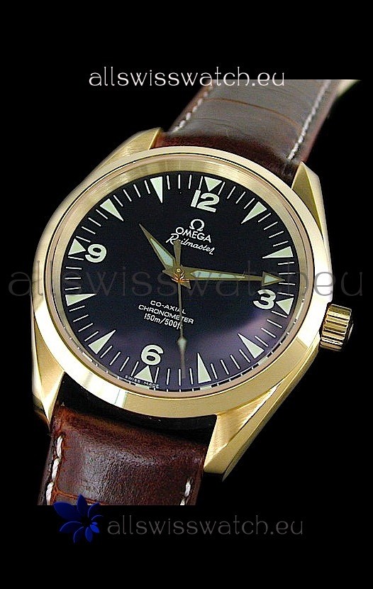 IMG_9085 Omega Railmaster in Rose Gold Casing Replica 2