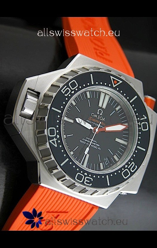IMG_9085 Omega Seamaster Ploprof in Orange Strap Replica 2