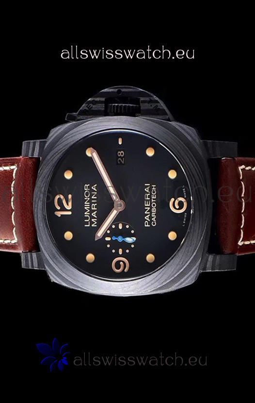 IMG_9085 Panerai Luminor Marina PAM661 Carbotech 1:1 Mirror 2020 Improved Version Replica 2