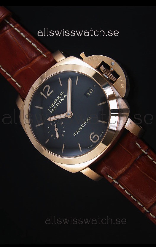 IMG_9085 Panerai Luminor Marina PAM393 42MM Rose Gold Replica 2