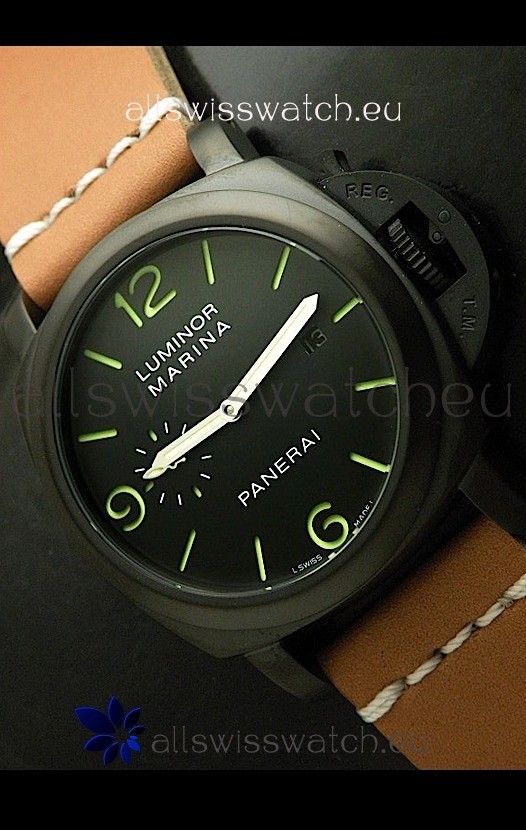 IMG_9085 Panerai Luminor Marina Black Seal PVD Replica 2