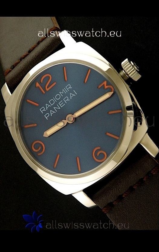 IMG_9085 Panerai Radiomir California Vintage Homage in Blue Dial Replica 2
