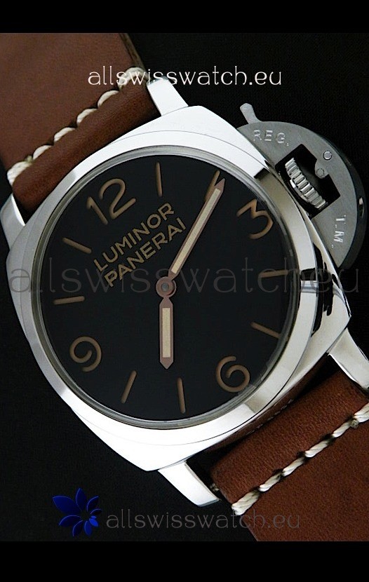IMG_9085 Panerai Luminor - 47MM in Brown Strap Replica 2