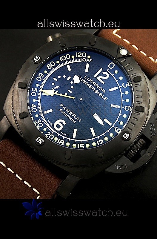 IMG_9085 Panerai Luminor Submersible GMT PVD Replica 2