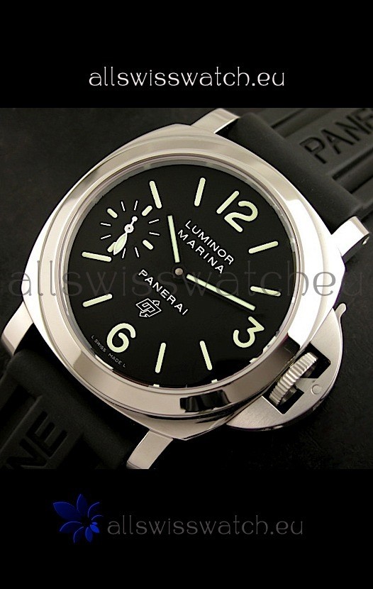 IMG_9085 Panerai Luminor marina Steel in Black Dial Replica 2