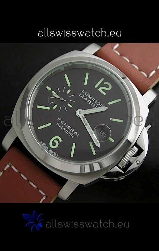 IMG_9085 Panerai Luminor Marina Automatic Steel in Black Dial Replica 2