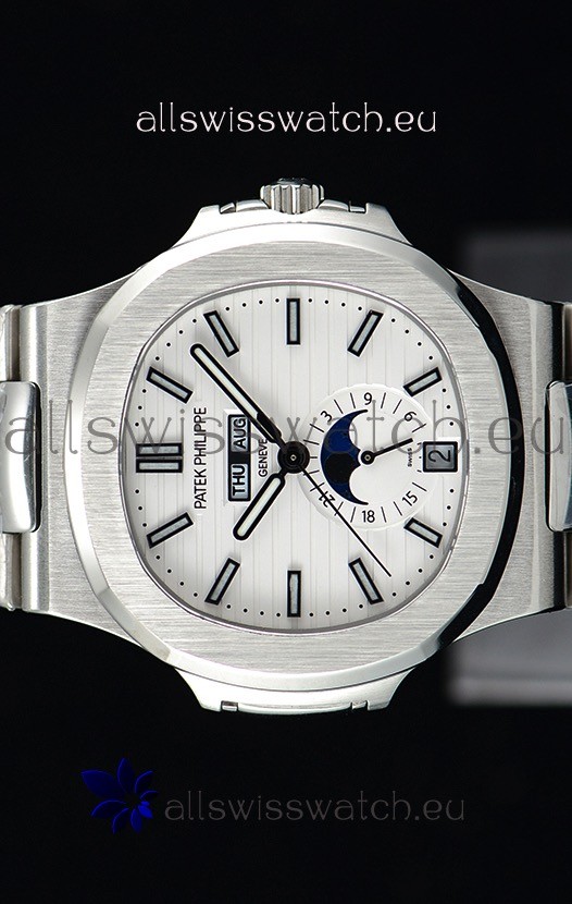 IMG_9085 Patek Philippe Nautilus 5726A 1:1 Mirror White Dial Replica 2