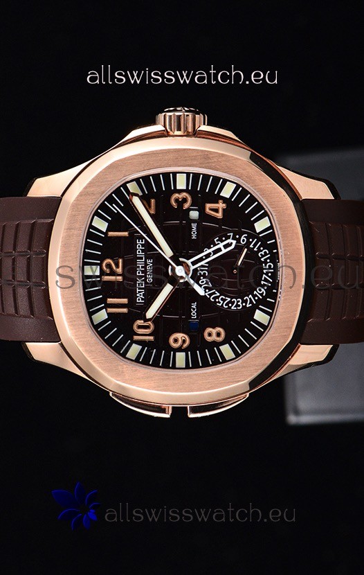 IMG_9085 Patek Philippe Aquanaut 5164R 1:1 Mirror Brown Dial Replica 2