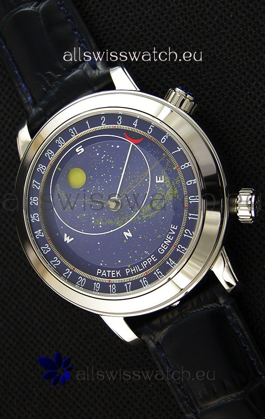 IMG_9085 Patek Philippe Grand Complication 6102P Celestial Moon Age Blue Dial Replica 2