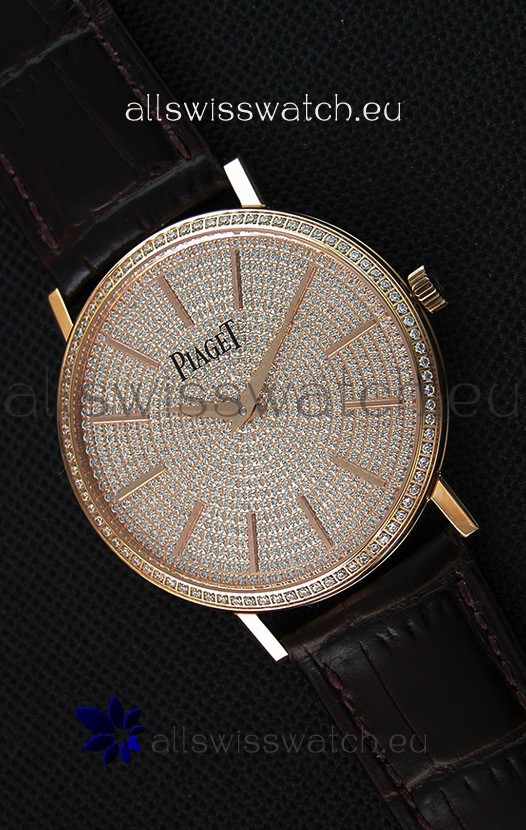 IMG_9085 Piaget Altiplano G0A36128 Paved Diam Dial Quartz in Pink Gold Case Replica 2