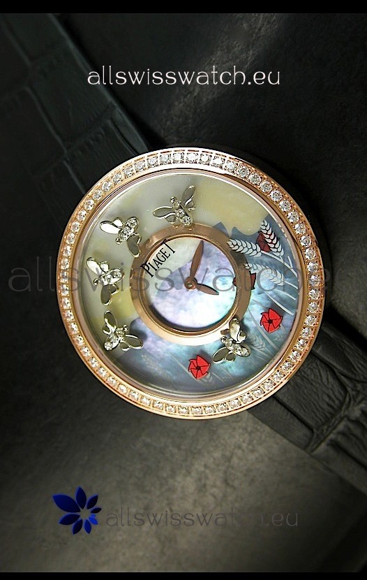 IMG_9085 Piaget Altiplano Ultra-Thin Quartz Movement Ladies with Black Strap Replica 2