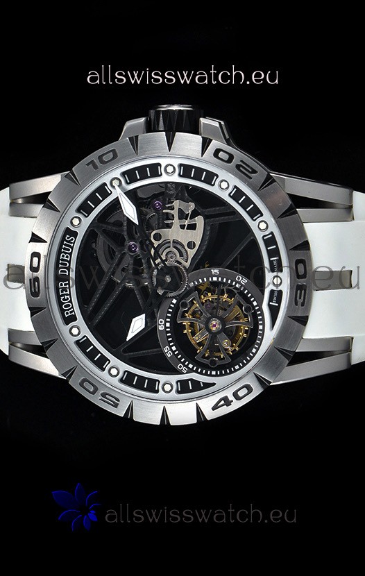 IMG_9085 Roger Dubuis Excalibur Spider Flying Tourbillon Skeleton Titanium Casing 1:1 Mirror Replica 2
