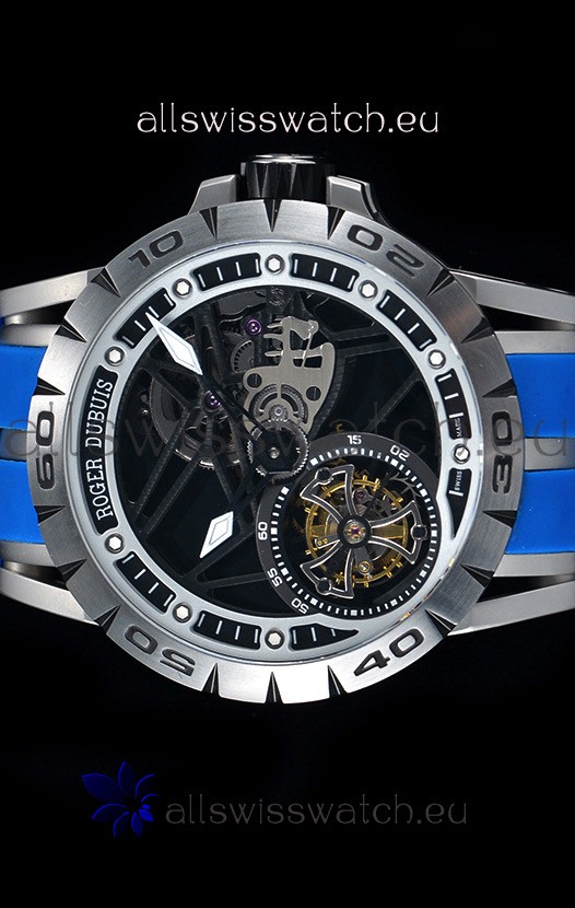 Roger Dubuis Excalibur Spider Flying Tourbillon Skeleton Titanium Casing 1:1 Mirror Replica 2