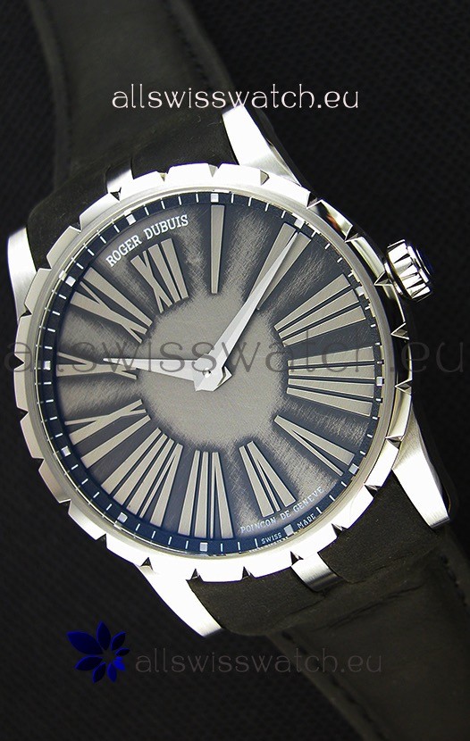 IMG_9085 Roger Dubuis Excalibur Steel Case Grey Dial Replica 2