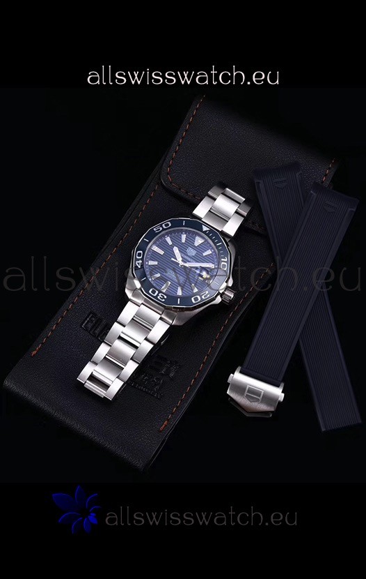 IMG_9085 Tag Heuer Aquaracer Calibre 5 1:1 Mirror Blue Dial Replica 2