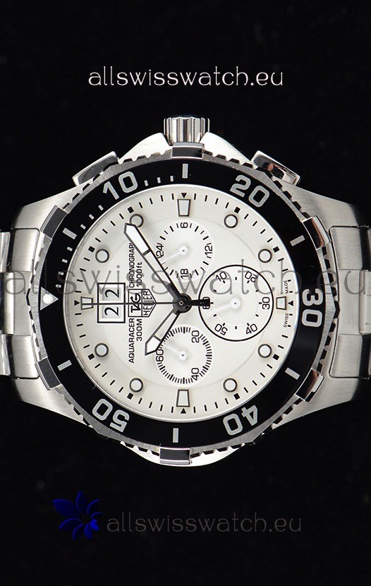 IMG_9085 Tag Heuer Aquaracer Chronograph Quartz White Dial Replica 2