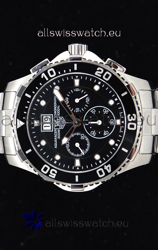 IMG_9085 Tag Heuer Aquaracer Chronograph Quartz Black Dial Replica 2
