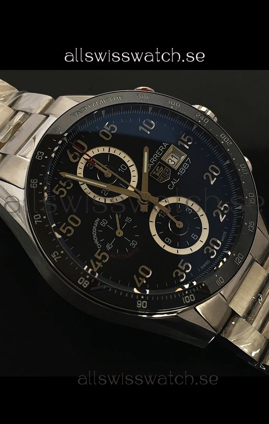 IMG_9085 Tag Heuer Carrera Calibre 1887 Ceramic Bezel 1:1 Ultimate Mirror Replica 2