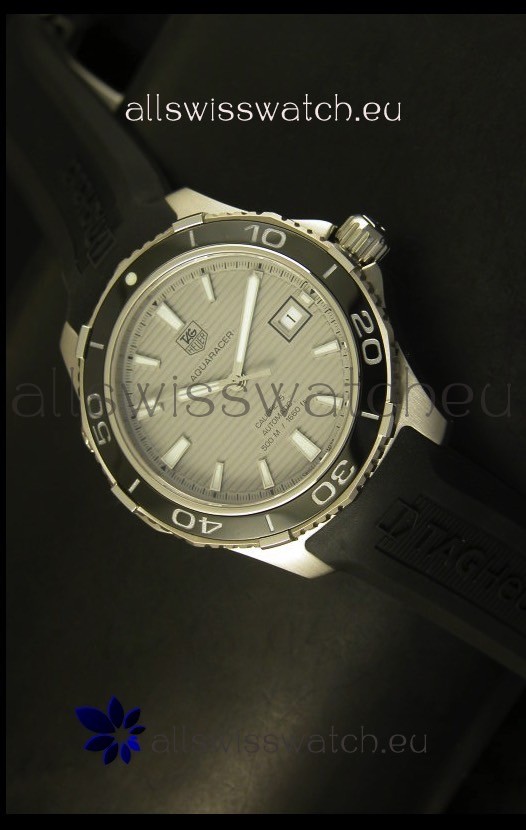 IMG_9085 Tag Heuer Aquaracer Calibre 5 Grey Dial - 1:1 Mirror Edition Replica 2