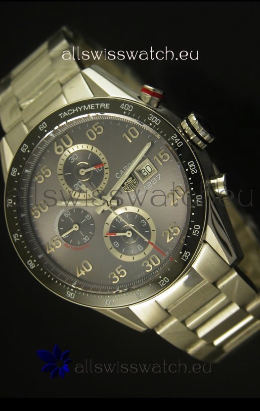 IMG_9085 Tag Heuer Carrera Calibre 1887 Grey Dial - 1:1 Mirror Replica 2