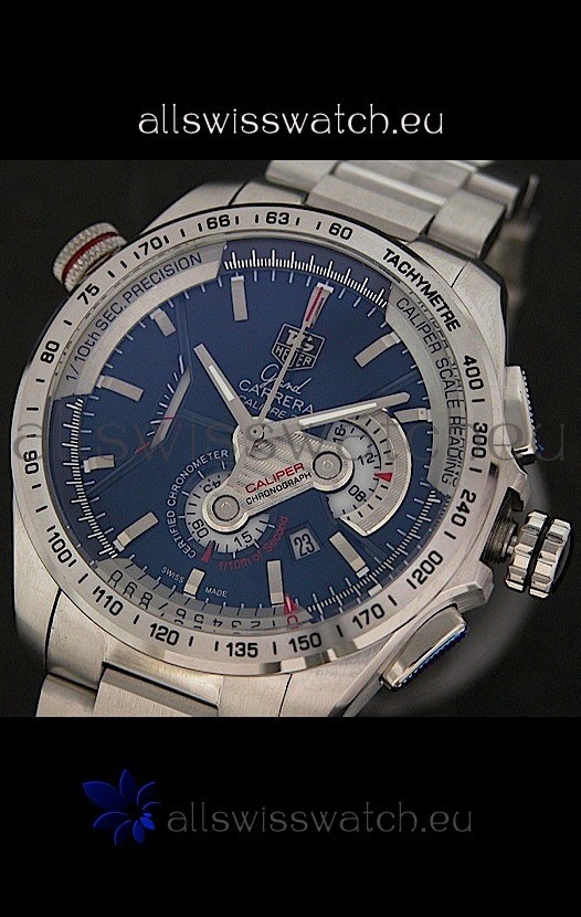 Tag Heuer Grand Carrera Calibre 36  Chronograph in Blue Dial Replica 2