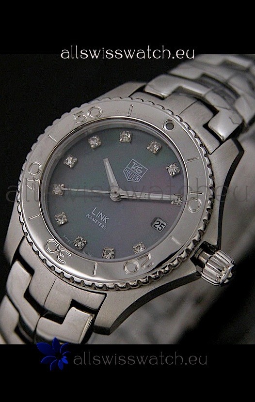 IMG_9085 Tag Heuer Link Ladies in Mother of Pearl Dark Green Dial Replica 2
