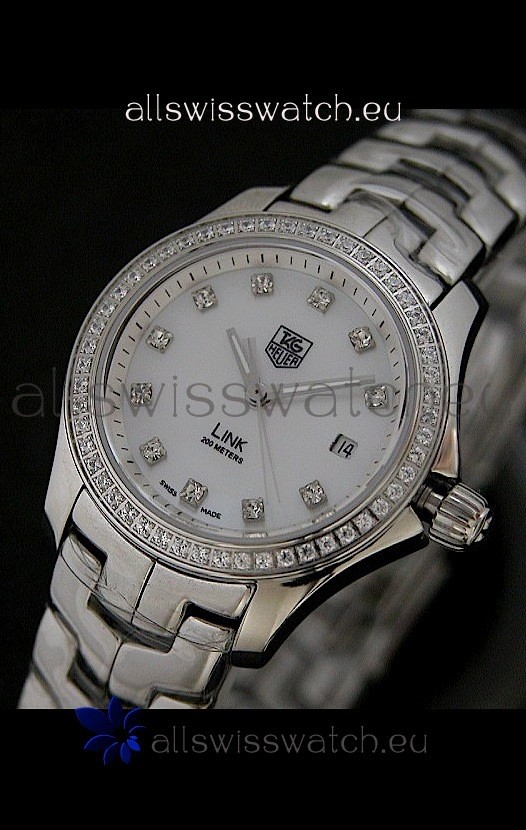 IMG_9085 Tag Heuer Link Ladies in Mother of Pearl White Dial Replica 2