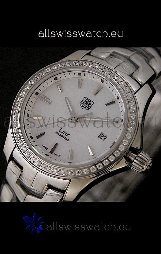 IMG_9085 Tag Heuer Link Ladies in Mother of Pearl White Dial Replica 2