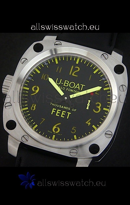 IMG_9085 U-Boat Thousands of Feet Steel Automatic in Yellow Markers Replica 2