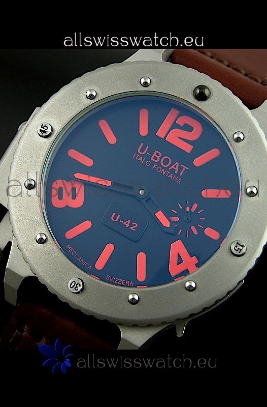 IMG_9085 U Boat U-42 Diver Titanium in Red Markers Replica 2