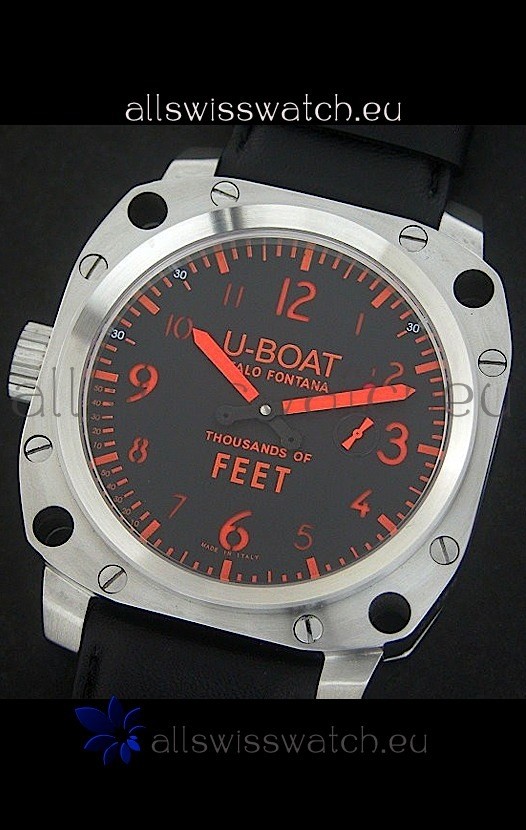IMG_9085 U-Boat Thousands of Feet Steel Automatic in Red Markers Replica 2