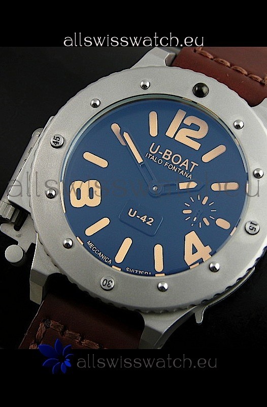 IMG_9085 U Boat U-42 Diver Titanium in Orange Markers Replica 2