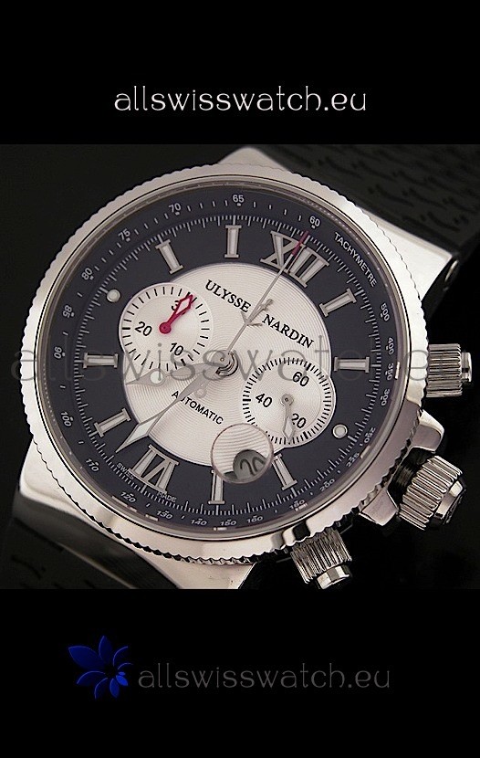 IMG_9085 Ulysse Nardin No.239 Automatic in Black&White Dial Replica 2