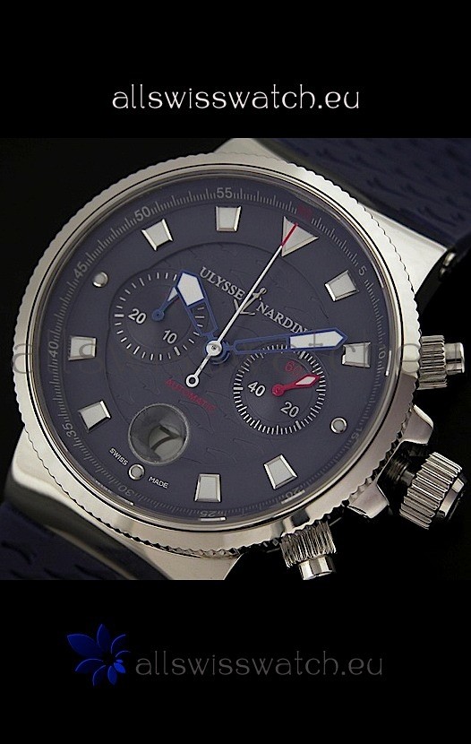 IMG_9085 Ulysse Nardin Marine Blue Seal Chronograph Swiss Replica 2