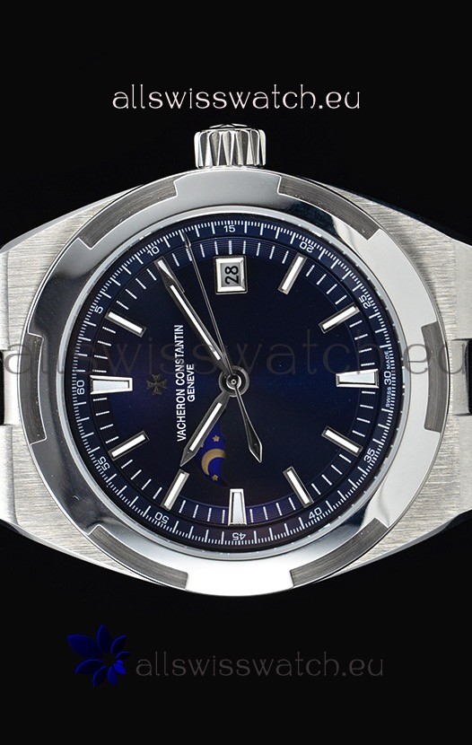IMG_9085 Vacheron Constantin Overseas MoonPhase Stainless Steel in Blue Dial Replica 2