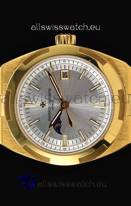 IMG_9085 Vacheron Constantin Overseas MoonPhase Yellow Gold in Brown Strap Replica 2