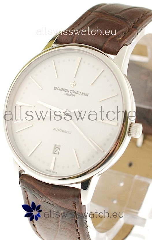 IMG_9085 Vacheron Constantin Geneve Automatic in White Dial Replica 2