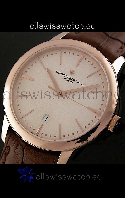 IMG_9085 Vacheron Constantin Geneve Automatic in Rose Gold Replica 2