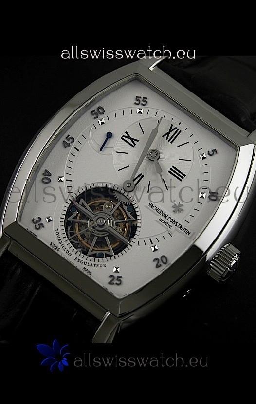 IMG_9085 Vacheron Constantin Power Reserve Tourbillon Swiss in Steel Replica 2