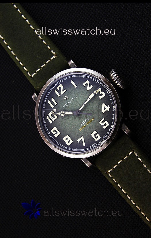 IMG_9085 Zenith Pilot Type 20 Extra Special Green Dial40MM Replica 2