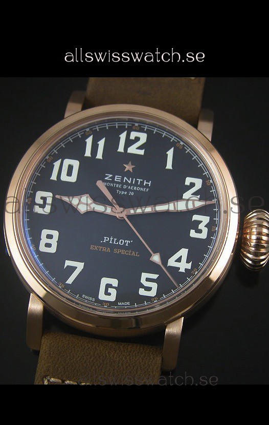 IMG_9085 Zenith Pilot Type 20 Extra Special Edition Rose Gold 1:1 Mirror Replica 2