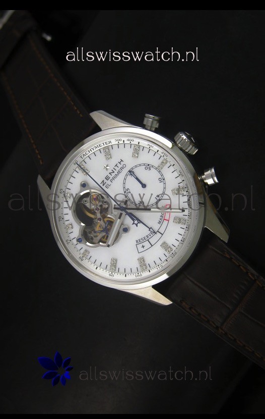 IMG_9085 Zenith El Primero Chronomaster Handwind Power Reserve 42MM White Dial Replica 2