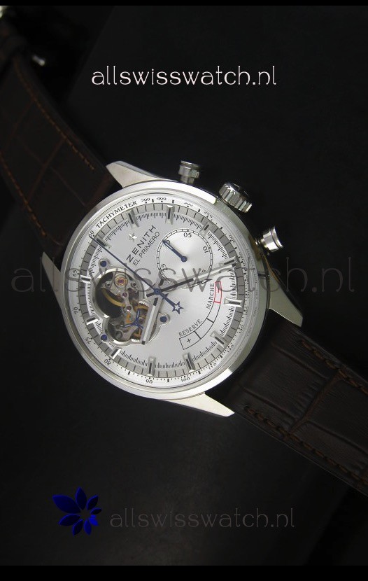 IMG_9085 Zenith El Primero Chronomaster Handwind Power Reserve 42MM Silver Dial Replica 2