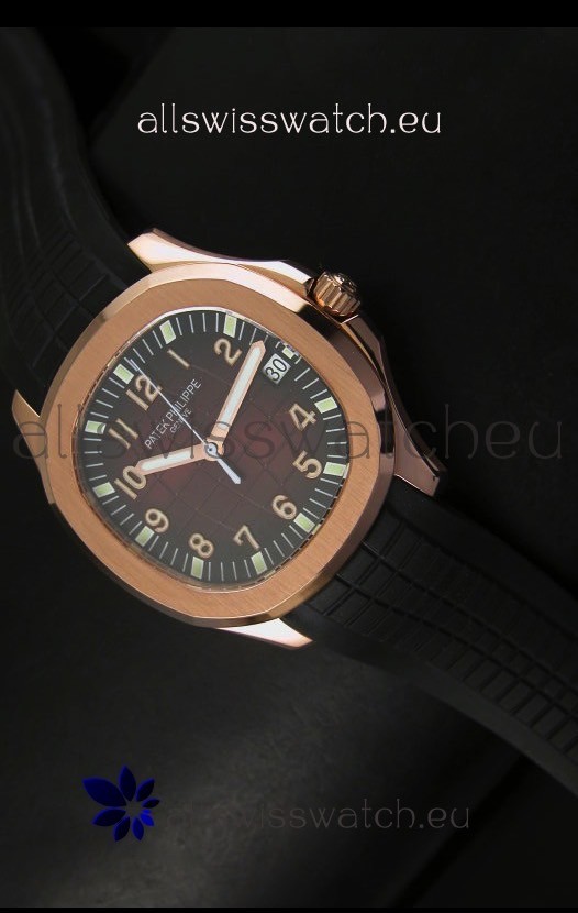 IMG_9085 Patek Philippe Aquanaut Rose Gold in Brown Dial - 1:1 Mirror Replica 2