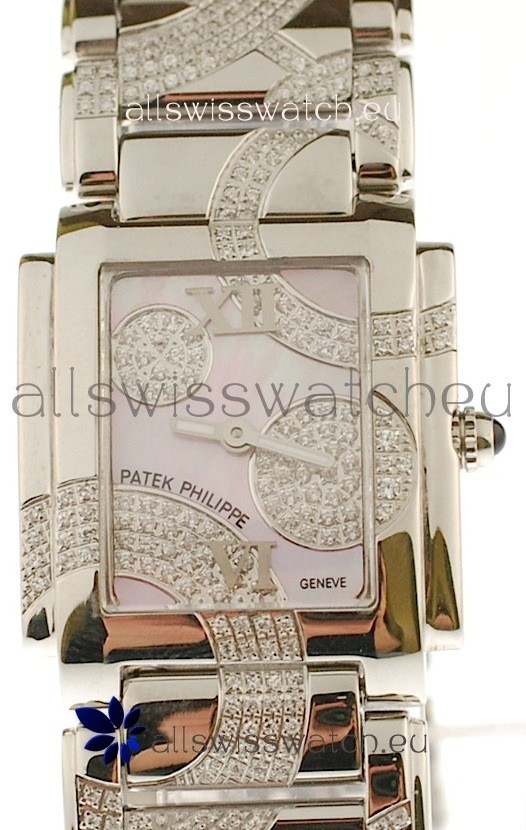 IMG_9085 Patek Philippe Twenty Four Steel in Pink Pearl Dial Replica 2