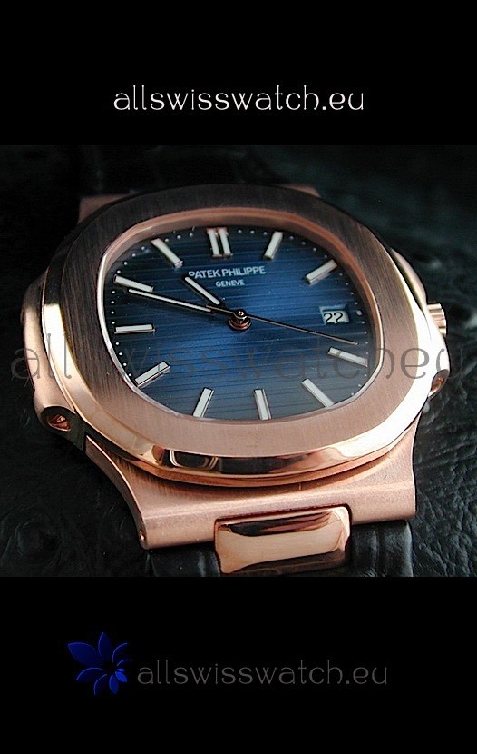 IMG_9085 Patek Philippe Geneve Nautilus in Rose Gold Casing Replica 2