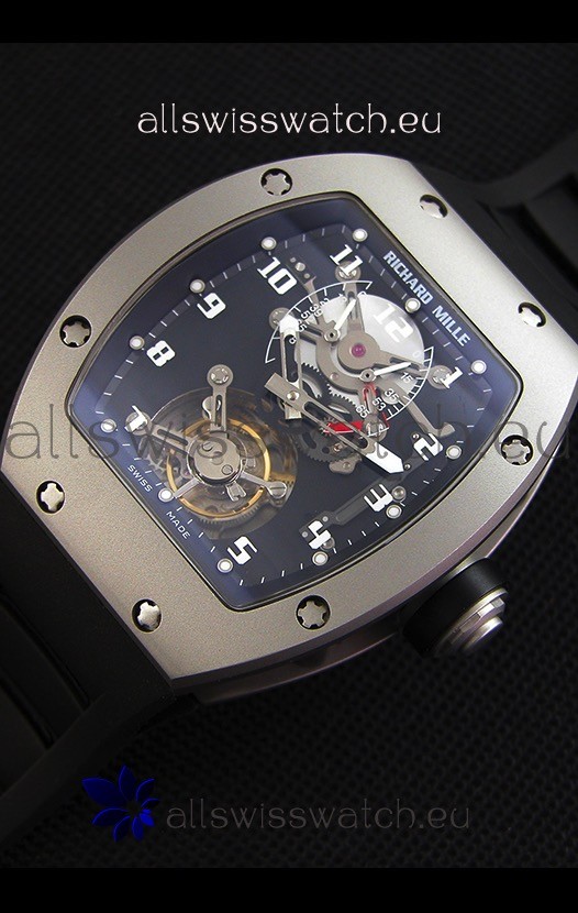 Richard Mille RM001 Evolution Tourbillonwith Bead Blasted Satin Matte Case Replica 2