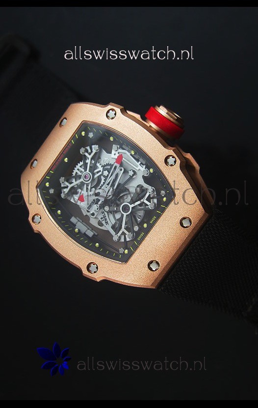 IMG_9085 Richard Mille RM027 Tourbillon Rafael Nadal Edition in 18K Rose Gold Replica 2