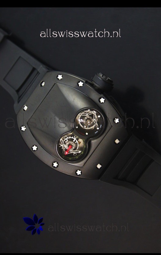 IMG_9085 Richard Mille RM053 Tourbillon Pablo Mac Donoughin PVD Case Black Strap Replica 2