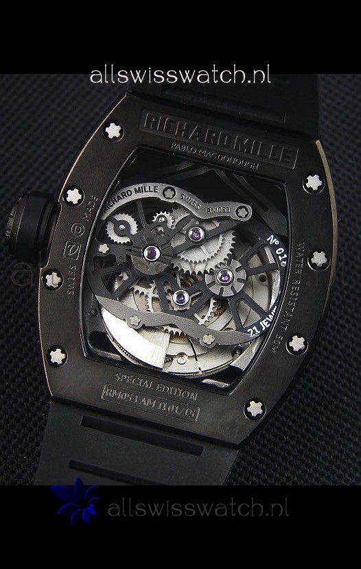 IMG_9085 Richard Mille RM053 Tourbillon Pablo Mac Donoughin PVD Case Replica 2